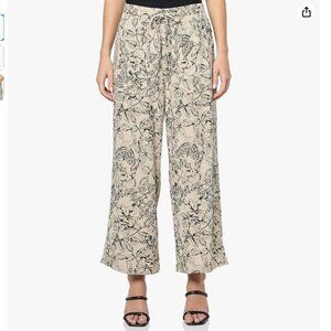 NWT Tommy Hilfiger Women's Easy Drawstring Waist Linen Blend Pant Size Large